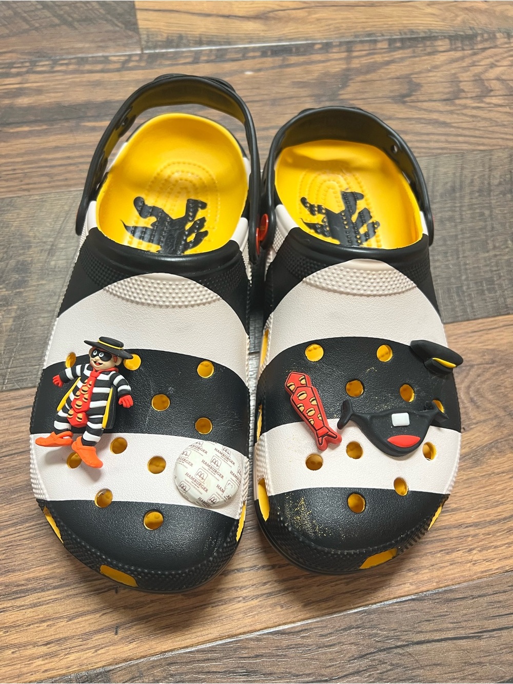 Men’s McDonald’s Hamburgerlar Crocs - Size 11